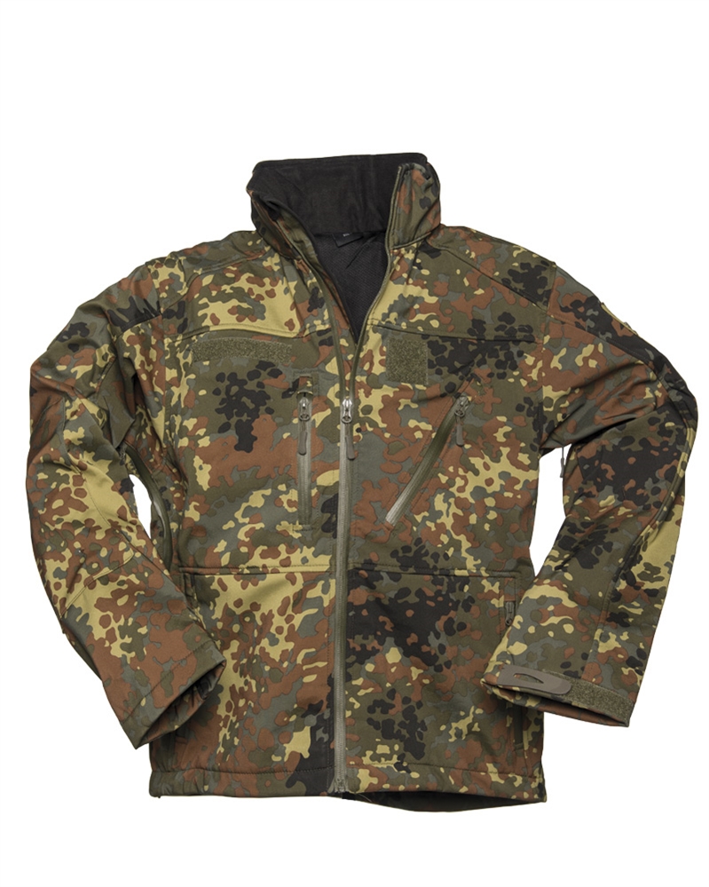 Bunda Softshell SCU 14 - Flecktarn